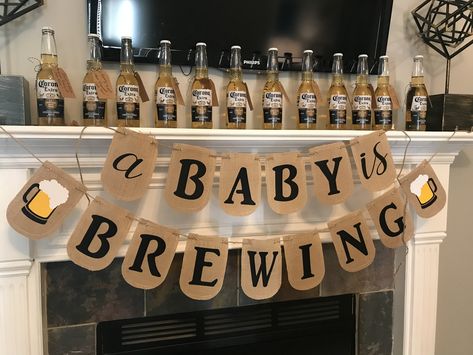 Dadchelor Party, Barbecue Baby Shower, Baby Q Shower, Diaper Party, Man Shower, Baby Is Brewing, Couples Baby Showers, Coed Baby Shower, Baby Q