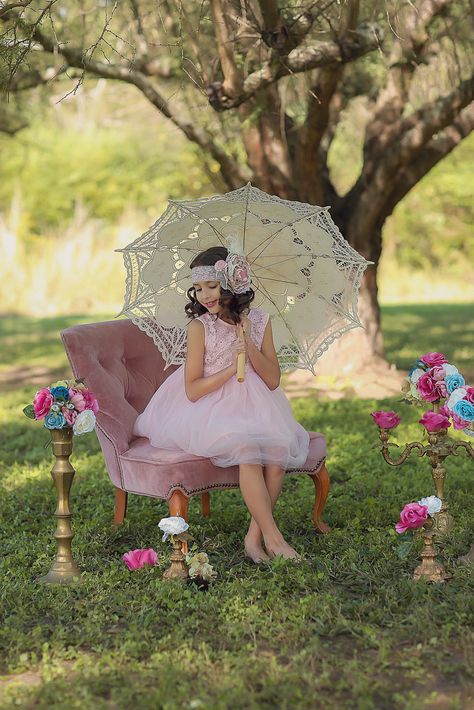 Stunning embroidered lace parasol with wood base - Perfect for you photo shoot, wedding or other special event. AVAILABLE IN | Cream • White PICTURED IN | Cream 30" diameter __________________________ Umbrella Photoshoot, Vintage Parasol, Princess Photo Shoot, Photo Shoot Wedding, Maternity Photo Shoots, Lace Parasol, Party Photoshoot, Princess Photo, Vintage Trends