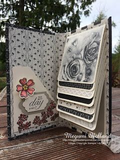 Waterfall Scrapbook, Waterfall Tutorial, Waterfall Card, Scrapbook Club, Paper Piercing, Scrapbook Storage, Mini Albums Scrap, Mini Album Tutorial, Scrapbook Tutorial