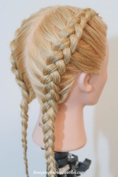 How To Do Dutch Braids On Yourself Step By Step, Dutch Braids Tutorial Step By Step, How To Do Dutch Braids On Someone Else, Durch Braid Tutorial Step By Step, How To Dutch Braid Hair, Dutch Hair Braids, Dutch Braid Tutorial Step By Step On Yourself, How To Make Dutch Braids Step By Step, How To Make Hair Braids