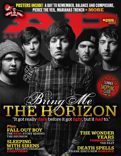 Example Of Magazine, The Interrupters, Bring Me The Horizon Lyrics, Oliver Sykes, Marianas Trench, Wonder Years, Sleep Walking, Metal Magazine, Music Magazines