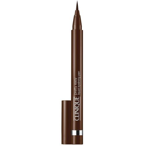 Clinique Eyeliner, Fragrance Free Makeup, Eye Makeup Eyeliner, Eyeliner Brands, Simple Eyeliner, Brown Eyeliner, Best Eyeliner, Clinique Makeup, Liquid Liner