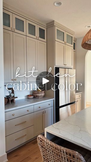 1.8K views · 592 reactions | I’ve gotten this question a lot recently and here is the answer! Honestly it took me awhile to find the right taupe color I was wanting for our kitchen cabinets. Some taupes were too yellow, too dark, too pink, etc. But once I found SW Sandbar I was set on it! When the painters painted the kitchen cabinets, I’m not going to lie I was worried at first. They seemed super dark but honestly it was probably just cause the paint needed to dry and they looked dark next to the unfinished floors and walls. Overall though I’m obsessed with this color! Have you ever tried this one?? Or what’s your favorite taupe? #kitchencabinets #kitchencabinet #customcabinets #taupehome #taupekitchen #taupecabinets #kitcheninspiration #kitchenideas | Kristen | Opal and Home | Home Taupe Kitchen, Super Dark, Kitchen Cabinet Colors, Kitchen Paint, Cabinet Colors, Taupe Color, Custom Cabinets, Home Design Decor, Kitchen Colors