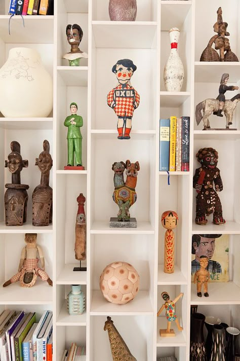 Olaf Hajek « The Selby Olaf Hajek, Toy Collection Display, Berlin Apartment, Toy Display, Collection Display, Eco Design, Wedding Board, Displaying Collections, Art Display