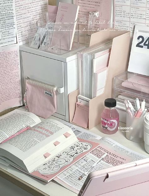 Wonyoung Aesthetic, Kitchen Classroom, Pink Academia, Movable Storage, Pink Pilates Princess, Rolling Utility Cart, Dream Desk, Study Desk Decor, Cute Stationary School Supplies