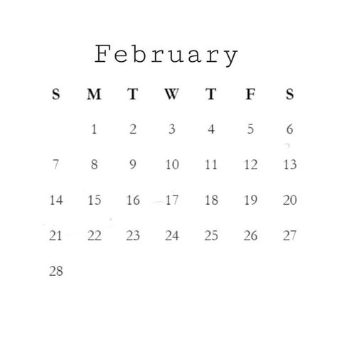 White 2115, 19 February, February Calendar, 1 February, Days In February, Happy Birthday Frame, February Birthday, Black And White Love, 2019 Calendar