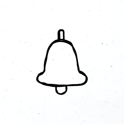 Small Bell Tattoo, Bell Tattoo Ideas Simple, Bell Tattoo Ideas, Bell Doodle, Bell Sketch, Bell Drawing, Bell Aesthetic, Bell Illustration, Bell Tattoo