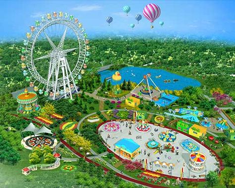 Amusement Park Plan, Theme Park Planning, Best Amusement Parks, Amusement Rides, Kiddie Rides, Theme Parks Rides, Park Design, Amusement Park Rides, Carnival Rides