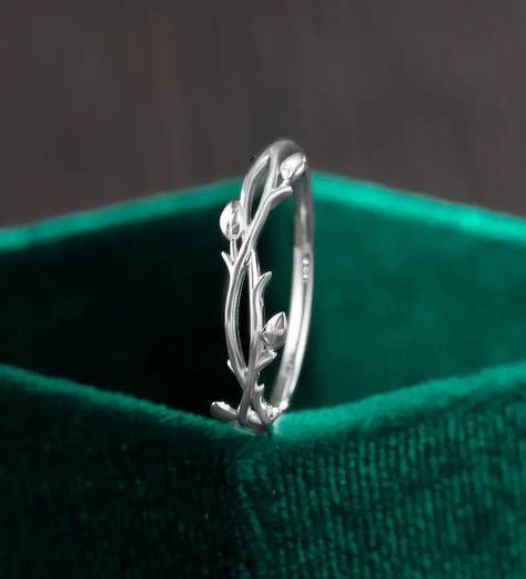 White Gold Leaf Ring Delicate Vine Wedding Ring Women Tree Branch Ring Dainty Simple Stacking Matching Ring Nature Inspired Twig Twist Ring - Etsy Ivy Ring Tattoo, Nature Inspired Ring, Mara Aesthetic, Leaf Wedding Ring, Vine Wedding Ring, Tree Branch Ring, Gold Leaf Ring, Leaf Wedding Rings, Wedding Ring Women