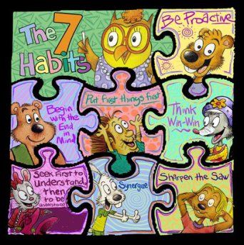 Leader In Me Bulletin Board Ideas School Hallways 7 Habits, 7 Habits Bulletin Board Ideas, Steven Covey, 7 Habits Of Happy Kids, Kids Classroom Decor, Put First Things First, Seek First To Understand, Library Bulletin Boards, Seven Habits