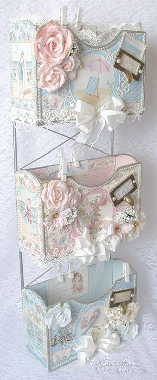 Altered Letter Boxes | Tara's Craft Studio Vintage Paper Crafts Ideas, Altered Boxes Ideas, Decorative Boxes Cardboard, Shabby Chic Diy Projects Craft Ideas, Shabby Chic Craft Room Ideas, How To Make A Box With Paper, Vintage Craft Ideas, Vintage Crafts Diy, Box Decoration Ideas