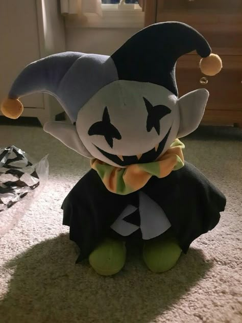 Undertale Plushies, Jevil Pfp, Jester Icon, Deltarune Plush, Undertale Plush, Sans Plush, Jevil Fanart, Undertale Yellow, Kris Kross