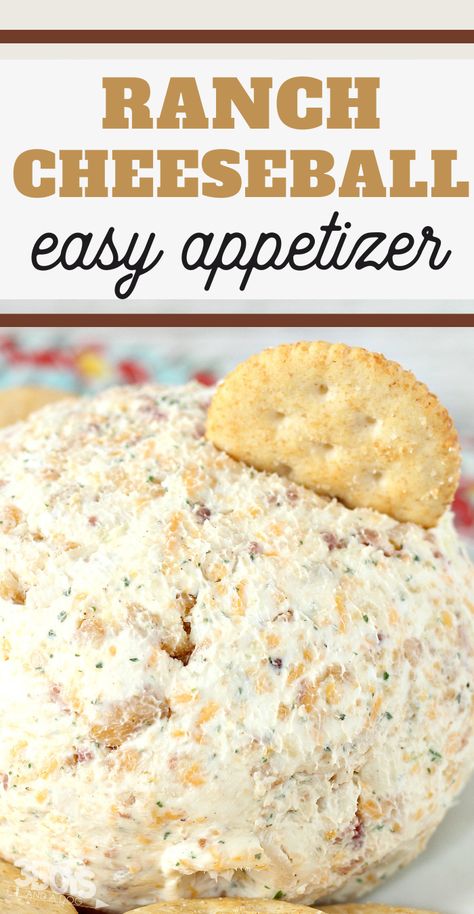 Check out this easy Chicken Bacon Ranch Cheeseball Recipe! Make a simple appetizer to share with family and friends! Ranch Chicken Cheese Ball, Chicken Ranch Cheeseball, Cheese Ball With Ranch Packet, Ham Cheeseball Recipes, Bacon Cheddar Ranch Cheeseball, Cheeseball Recipes Easy Simple, Ranch Cheeseball Recipes, Chicken Cheese Ball Recipes, Ranch Cheese Ball Recipes