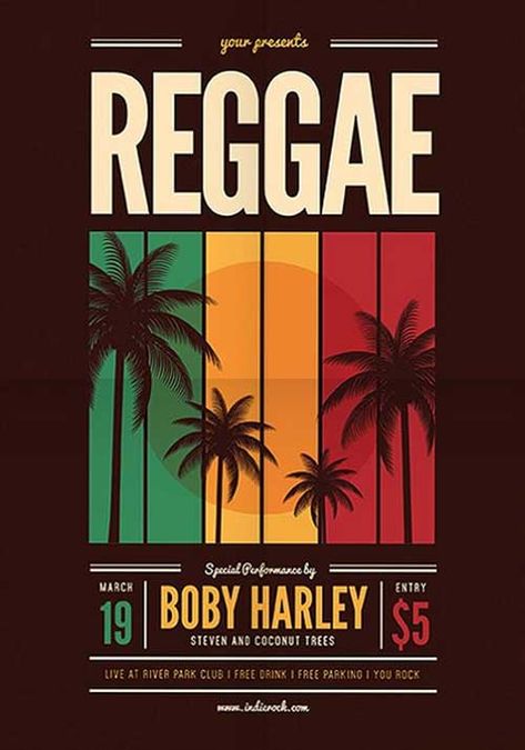 Check out the Reggae Music Party Flyer Template for your next club and party event. Take advantage of this premade PSD template for Photoshop - More amazing template on FFFLYER - Club & Party, DJ Flyer, Flyer Templates, Party Flyer, Reggae Dancehall Flyer Reggae Flyer Design, Reggae Art Wallpaper, Reggae Poster Design, Vintage Reggae Aesthetic, Reggae Aesthetic, Reggae Music Posters, Reggae Music Art, Reggae Poster, Music Party Poster