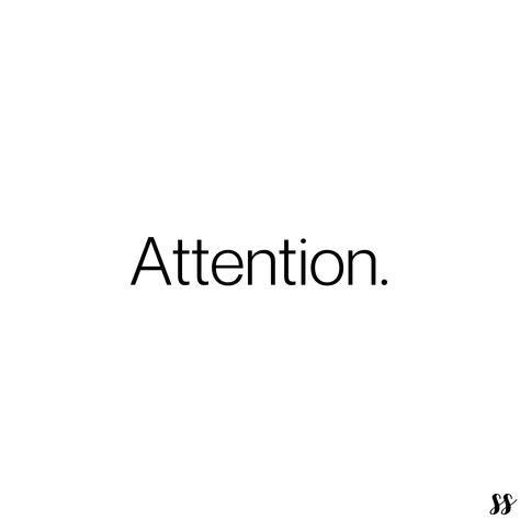 Attention! In the midst of a world with so many distractions & things that can pull us from one thing to the next, where we place our attention matters. What we want to see grow, we give attention to. Are we taking the time to cultivate the gardens that are important to us? Center Of Attention Aesthetic, Attention Aesthetic, Vision Of Love, Attention Please, Career Vision Board, Center Of Attention, Dream Symbols, Board Inspiration, Vision Board Inspiration