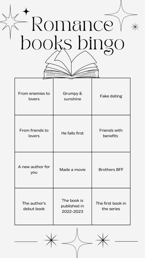 Reading Challenge Romance, Book Trope Challenge, Book Bingo Challenge 2024, Book Bingo 2024, Romance Book Bingo, Romance Book Challenge, Book Challenge Template, Tbr Prompts, Book Bingo Challenge