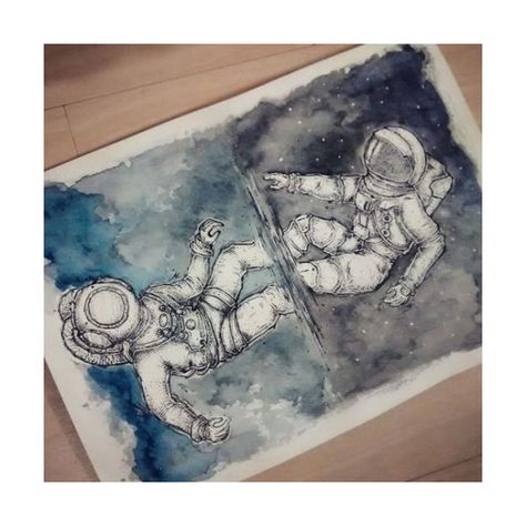 0 Science Tattoo, Illustration Photo, Pablo Picasso, الرسومات اللطيفة, In Space, Watercolor And Ink, 그림 그리기, Space Art, Outer Space