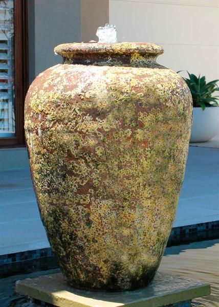 Atlantis Alibaba Jar Water Feature Pot Water Feature, Diy Garden Fountains, Pond Fountains, Pots And Planters, Stainless Steel Pipe, Interior Plants, Planter Stand, Garden Fountains, Ceramic Pots