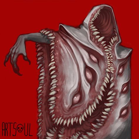 Lovecraftian Horror, Dark Creatures, Creepy Monster, Horror Monsters, Cosmic Horror, Monster Concept Art, Viria, Fantasy Creatures Art, Fantasy Monster