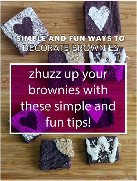 Need ideas to decorate your brownies?  With just a few pantry ingredients, you can make brownies pop in any occasion! Decorate brownies for birthdays, anniversaries, etc.  Decorating brownies is easy, simple and fun! #howtodecoratebrownies #decoratebrownieideas #heartbrownies #birthdaybrownies #amusingmaria How To Decorate Brownies, Birthday Brownies Decoration, Brownie Decorating Ideas Birthday, Brownie Decorations, Decorating Brownies, Decorate Brownies, Decorated Brownies, Birthday Brownies, Brownie Pops