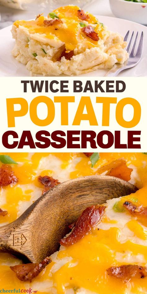 Bacon Twist, Main Dinner Dishes, Creamy Cheesy Potatoes, Italian Beef Recipes, Twice Baked Potato Casserole, Stew Dinner, Potatoes Casserole, Potatoes Crispy, Pork Casserole