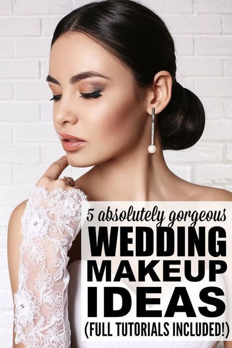 Whether you're looking for wedding makeup tutorials for brown eyes, blue eyes, or green eyes, for blondes or for brunettes, for summer, fall, winter, or spring, this collection of DIY wedding makeup tutorials is a great place to start. It includes ideas for so many different looks - natural, romantic, vintage, etc. - so you can look your best on your special day. Full tutorials and product recommendations included! Perfect Wedding Makeup, Amazing Wedding Makeup, Diy Wedding Makeup, Wedding Makeup For Brunettes, Wedding Makeup Ideas, Gorgeous Wedding Makeup, Wedding Makeup Tutorial, Wedding Makeup For Brown Eyes, Best Wedding Makeup