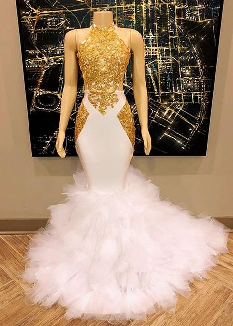 Gold Mermaid Prom Dress, Prom Dress Gold, Cheap Evening Gowns, Evening Gowns Online, Prom Dresses Long Mermaid, Mermaid Prom Dress, Gown Plus Size, Sequin Prom Dresses, Real Model