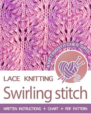 Bias Knitting, Easy Lace Knitting Patterns, Knit Lace Pattern, Easy Cowl Knitting Pattern, Knit Stitch Patterns Free, Intermediate Knitting Patterns, Lace Knitting Stitches, Knitting Patterns Free Blanket, Cable Knitting Patterns