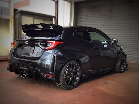 Toyota GR Yaris Tries On An Aggressive Bodykit. If the standard Toyota GR Yaris is too tame for you, aftermarket tuning company TOM'S has a solution. Toyota Yaris Gr, Pulsar 200ns, Toyota Gr Yaris, Gr Yaris, Hot Hatchback, Car Activities, Hot Hatch, Nissan Gt, Forged Wheels