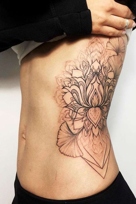 Lotus Tattoo On A Side Picture 2 Lotus Flower Tattoo Ideas, Blatt Tattoos, Lotusblume Tattoo, Flower Tattoo Ideas, Lotus Tattoo Design, Tattoos For Women Flowers, Hip Tattoos Women, Lily Tattoo, Side Tattoos