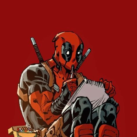 Deadpool Pfp Aesthetic, Deadpool App Icons, Deadpool Comic Icons, Deadpool Pfps, Deadpool Comic Art, Deadpool Cute, Deadpool Pfp, Deadpool Fanart, Raven Titans