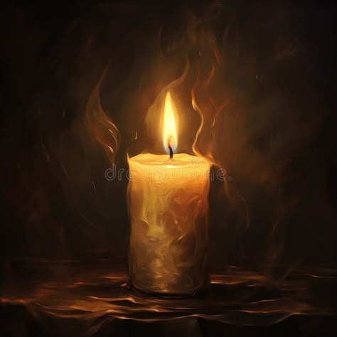 Candle Light Aesthetic, Candle Art Painting, Capuchin Crypt, Diwali 2024, Castle Painting, Prophetic Art, Cool Art Projects, Candle Art, Candle Flames