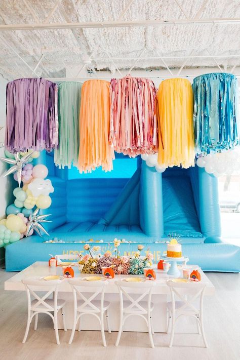 Wedding Ceiling Installation, Overhead Ceiling Fringe Hoops, Aerial Birthday Decor for Celebrations, Decorations for Anniversary Fringe - Etsy Wedding Ceiling Installation, Ceiling Fringe, Decorations For Anniversary, Streamer Wall, Fringe Decor, Diy Streamers, Bride Era, Raise The Roof, Rainbow Fringe