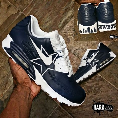 Image of Dallas Cowboys Air Max 90 Dallas Cowboys Shoes, Dallas Cowboys Outfits, Dallas Cowboys Decor, Cowboys Dallas, Dallas Cowboys Pictures, Dallas Cowboys Gear, Dallas Cowboys Players, Dallas Cowboys Women, Dallas Cowboys Hats