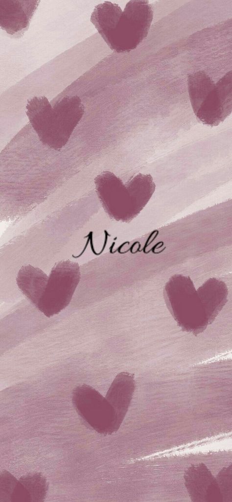 Pretty Nicole wallpaper Nicole Wallpaper Name, Nicole Name, Nicole Aesthetic, Pink Walpaper, Cocoppa Wallpaper, Name Wallpaper, Youtube Banners, Lettering Fonts