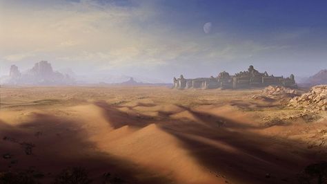 Dystopian Desert, Desert Apocalypse, Desert Castle, Steampunk Desert, Desert Wasteland, Water Nation, Desert Kingdom, Desert Punk, Planet Surface