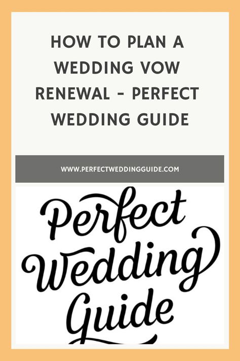 How to plan a wedding vow renewal - perfect wedding guide. Wedding Vow Renewal Ceremony, Wedding Vow Renewal, Ideas For Organizing, Renewal Ceremony, Renewal Wedding, Vow Renewal Ceremony, Plan A Wedding, Memorable Wedding, Wedding Vows Renewal