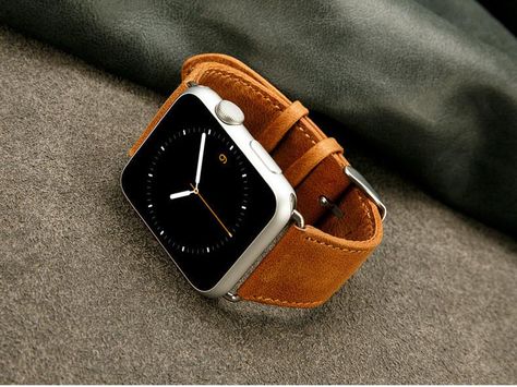 The best luxury leather band for Apple Watch Series 3, 2 and 1. Here We bring you this apple watch band that is so special, so powerful, and so beautiful that your apple watch will definite need it. Clean design to match your Apple Watch style. We put a lot of thought on bring you the fancy style bands. Shop the beautiful Apple Watch leather band and change up your look now. - Compatible: 38mm or 42mm of Apple Watch Sport, Apple Watch, Apple Watch Edition - Luxury band has been made with quality Apple Watch Leather Band, Apple Watch Fitness, Apple Watch Edition, Apple Watch Stand, Apple Watch Leather, Apple Watch Iphone, Leather Apple Watch Band, Apple Watch Sport, Apple Watch 42mm