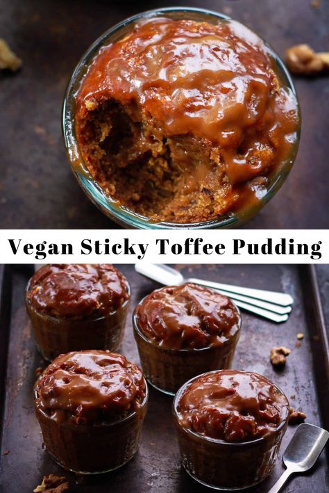 Sticky Toffee Pudding Cake, Citrus Party, Rabbit And Wolves, English Desserts, Sticky Date Pudding, Cooking Vegan, Date Pudding, British Desserts, Toffee Sauce