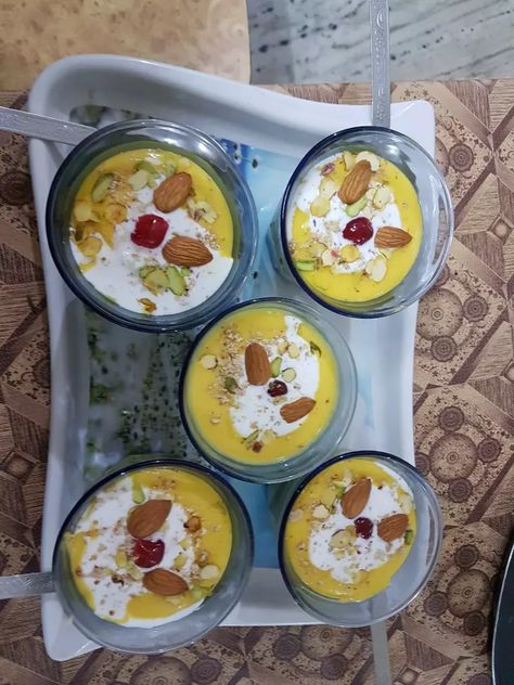 Cookpad - Make everyday cooking fun! Mango Shake, Fast Food Drinks, Eating Food Funny, Chai Recipe, Mango Juice, Indian Dessert Recipes, Food Drink Photography, Delicacy Food, Indian Snack Recipes