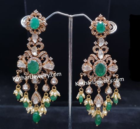 Victorian Polki Earrings, Victorian Earrings Indian, Victorian Diamond Jewellery, Victorian Gold Jewelry, Uncut Diamond Earrings, Gold Jumkas, Simple Diamond Jewelry, Victorian Jewelry Necklace, Jewellery 2023