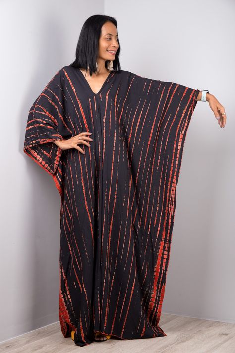 Kaftans Dresses Modern, Resort Kaftan, Black Caftan, Beach Dress Long, Tie Dye Kaftan, Shibori Dress, Summer Kaftan, Plus Size Kaftan, African Kaftan