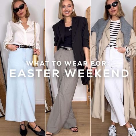 Lydia Tomlinson (@lydiajanetomlinson) • Instagram photos and videos Pleated Trousers Outfit, Lydia Tomlinson, Trousers Outfit, Easter Weekend, Pleated Trousers, Trousers Women, What To Wear, Wide Leg, Easter