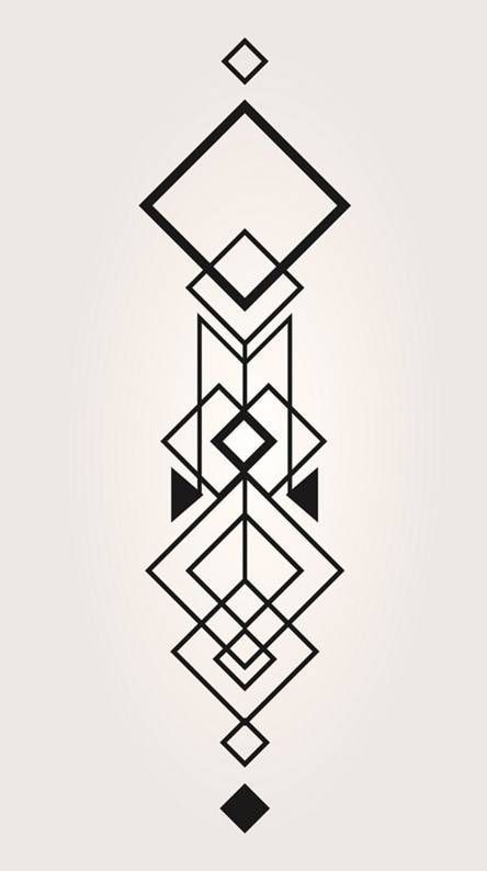 Biomech Tattoo, Art Deco Design Graphics, Muster Tattoos, Geometric Tattoos, Motif Art Deco, Geometric Tattoo Design, Wall Painting Decor, Geometric Drawing, Pola Sulam