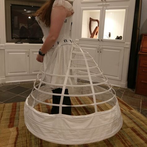 Truly Victorian 1865 Elliptical Cage Crinoline 103 pattern review by timetravelcostumes 1860s Corset, Cage Crinoline, Truly Victorian, Beauty From Ashes, Edwardian Corsets, Crinoline Dress, Corset Looks, Victorian Corset, Good Monday