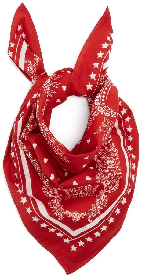 Dolce & Gabbana Border logo-print cotton bandana scarf Red Bandana Aesthetic, Bandana Scarf Prints, Red Bandana Headband, Dolce And Gabbana Scarf, Elegant Red Scarf Bandana, Accessories Png, Cotton Scarves, Red Shawl, Logo Scarves