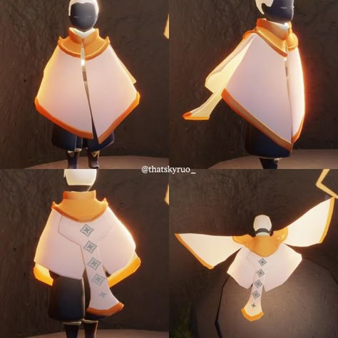 Sky Cotl Cape Design, Sky Cotl Capes, Season Of Shattering Sky, Sky Children Of The Light Cape, Sky Capes, Sky Cotl Outfit Ideas, Sky Cosmetics, Cape Wings, Winged People