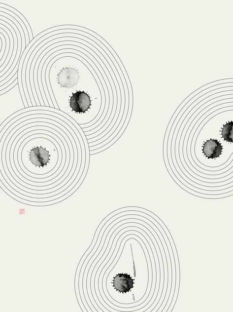 Zen Garden Design, Wabi Sabi Art, Artfully Walls, Japanese Garden Design, Japanese Drawings, Japanese Zen, Artist Wall, Sumi Ink, Apple Watch Wallpaper