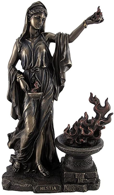 Amazon.com: Veronese Design Greek Goddess Hestia Bronzed Statue Roman Vesta: Home & Kitchen Greek Goddess Hestia, Goddess Hestia, Athena Statue, Greek Goddess Statue, Goddess Of The Hearth, Family Statue, Goddess Sculpture, Statue Art, Greek Gods And Goddesses