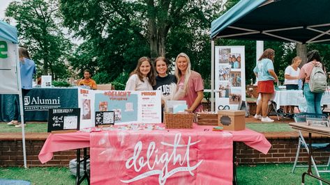 this is a delight ministries tabling event at Augusta University Tabling Ideas College Club, Tabling Ideas, Delight Ministries, Augusta University, Club Table, College Club, College Event, Interesting Facts About Yourself, Wake Ideas